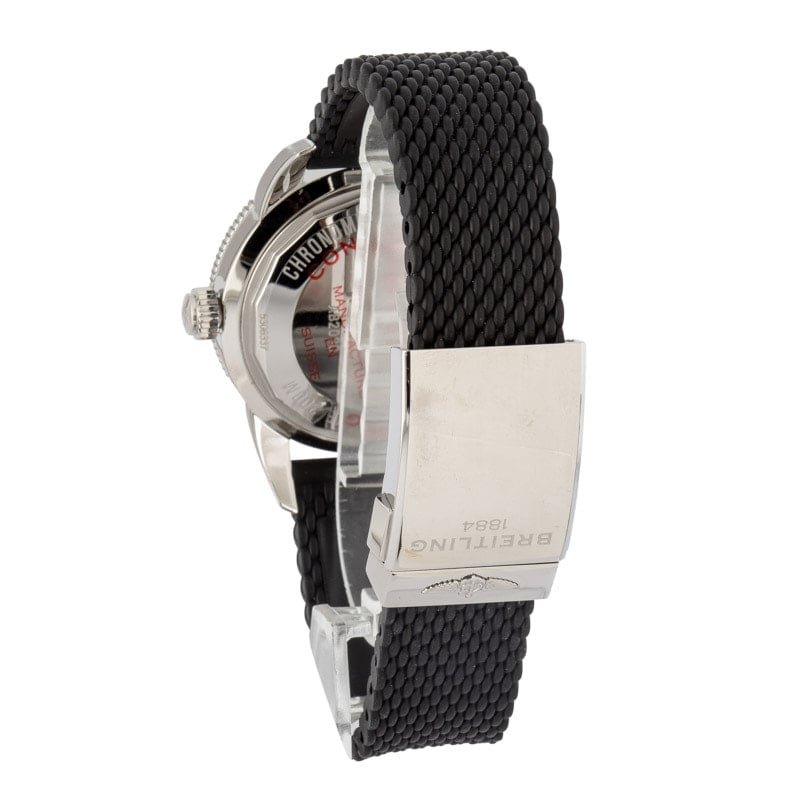 Breitling Black Dial Superocean Heritage B20 Automatic 44 Steel on Rubber