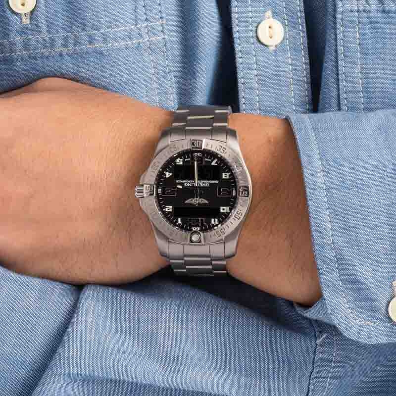 Preowned Breitling Aerospace EVO Titanium Black Dial