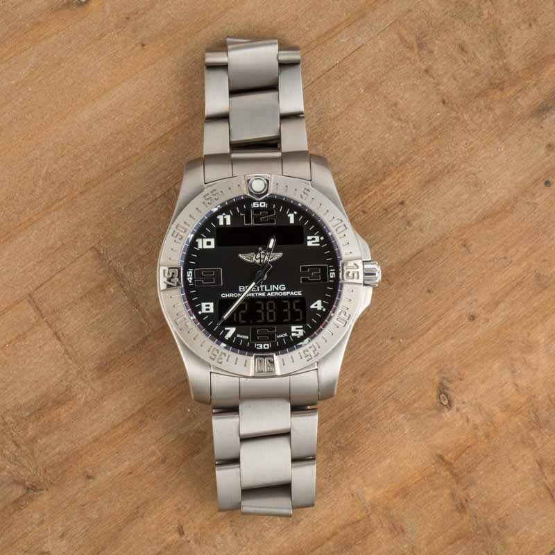 Preowned Breitling Aerospace EVO Titanium Black Dial