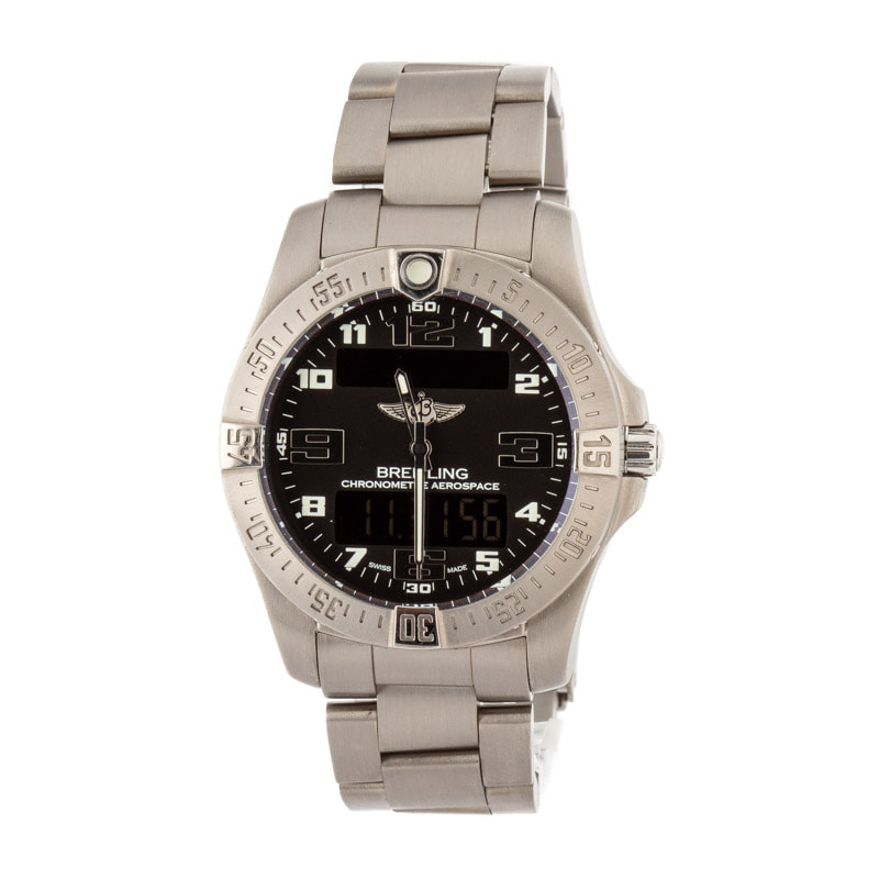 Preowned Breitling Aerospace EVO Titanium Black Dial