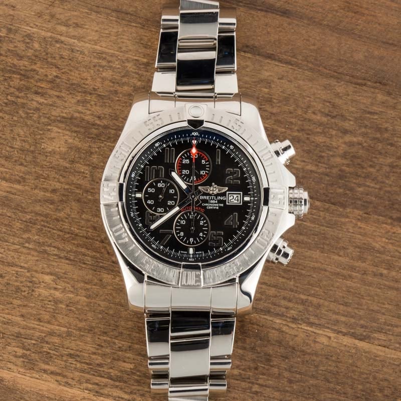 Breitling Super Avenger II Black Dial