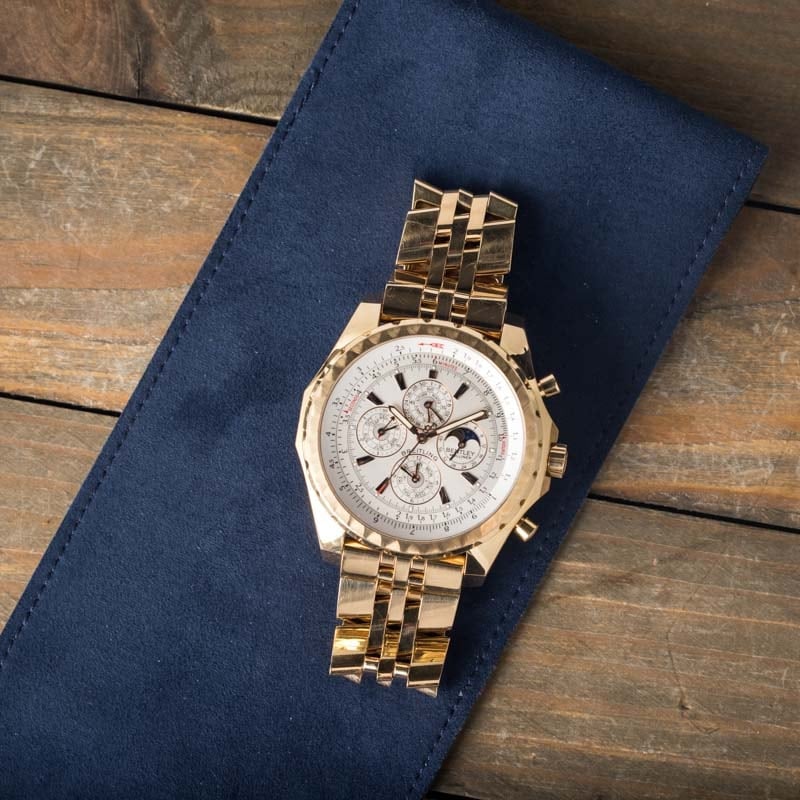 Pre-Owned Breitling Bentley 18k Yellow Gold