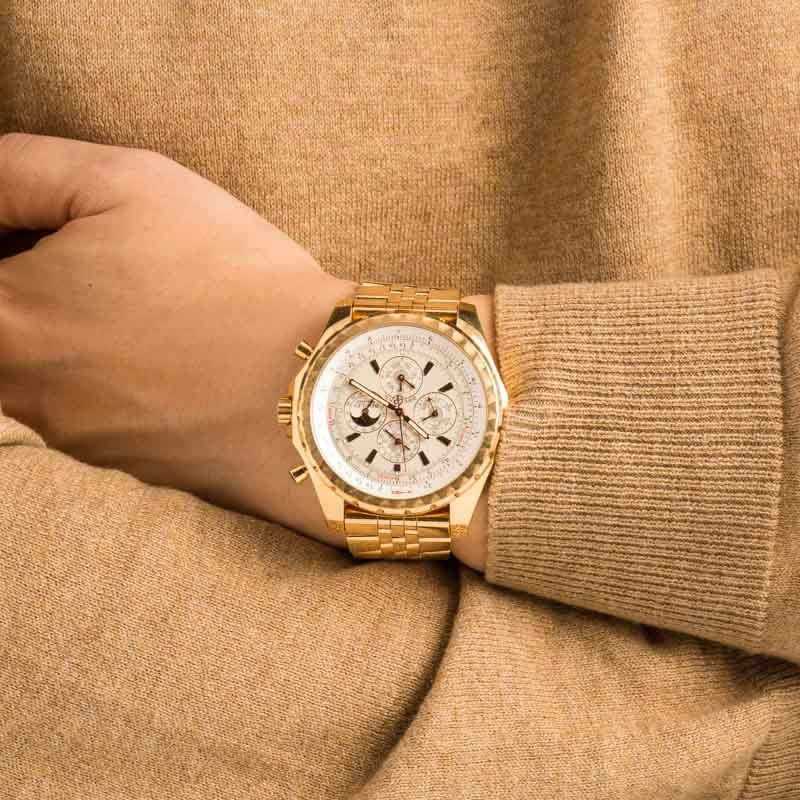 Pre-Owned Breitling Bentley 18k Yellow Gold