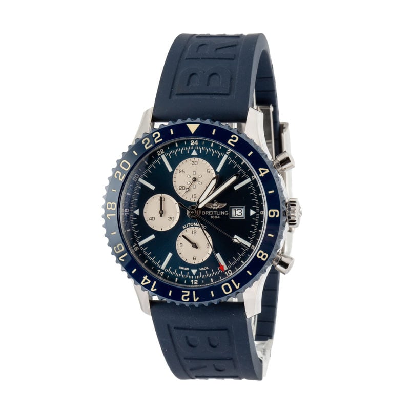 Breitling Chronoliner Stainless Steel Blue Dial