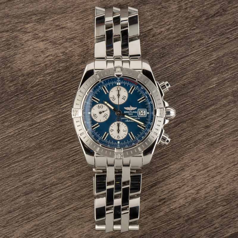 Breitling Chronomat Evolution Blue Dial