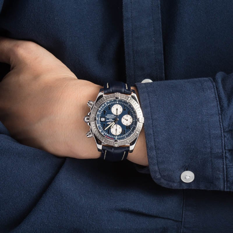 Breitling Chronomat Evolution Blue Dial