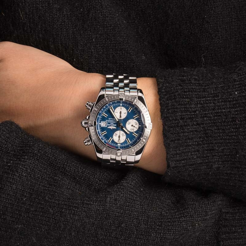 Breitling Chronomat Evolution Blue Dial