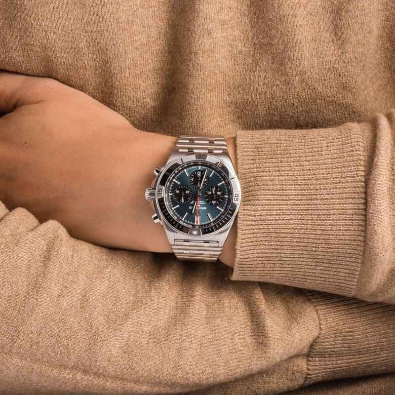 Buy Used Breitling Chronomat AB01343A1L1A1 Bob s Watches Sku 166931