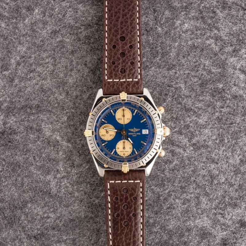 Pre-owned Breitling Chronomat Blue Dial