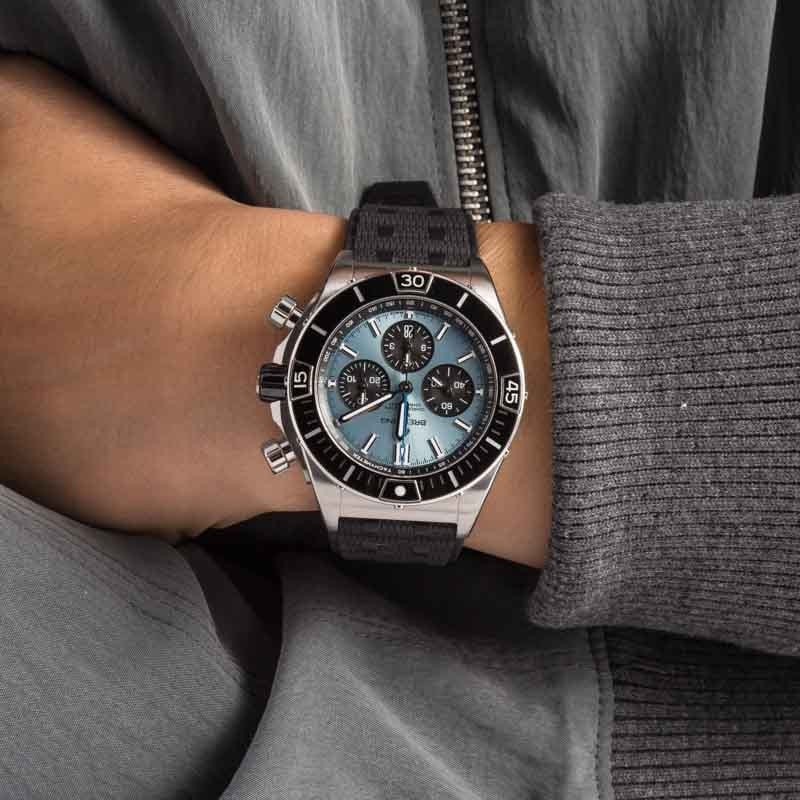 Breitling Super Chronomat B01 44 Ice Blue Dial