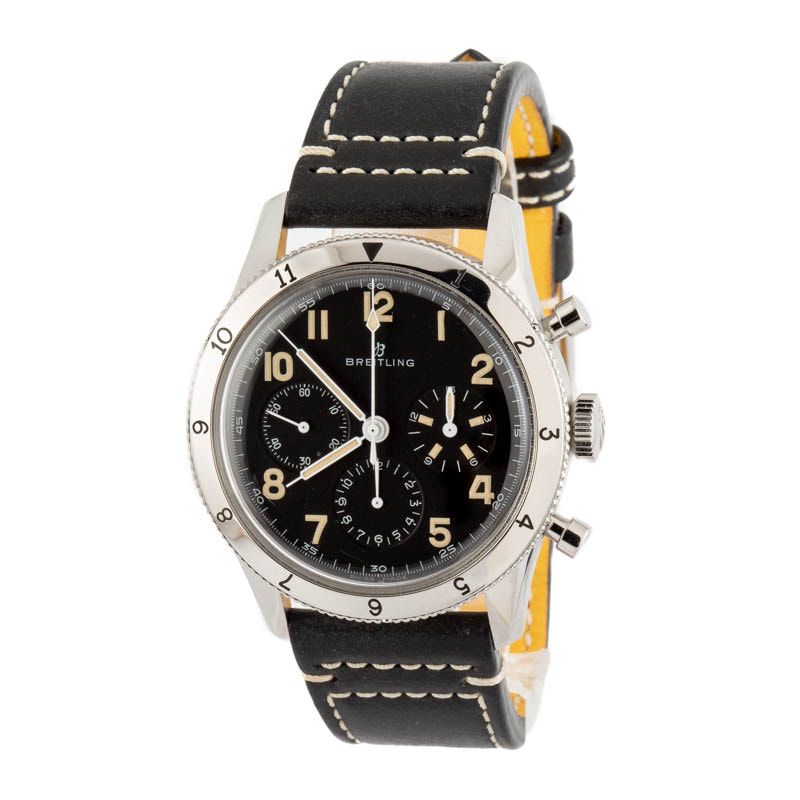 Pre-owned Breitling Classic AVI Chronograph 42 Stainless Steel