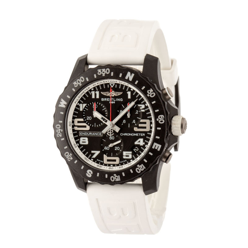 Breitling Endurance Pro White Rubber Strap