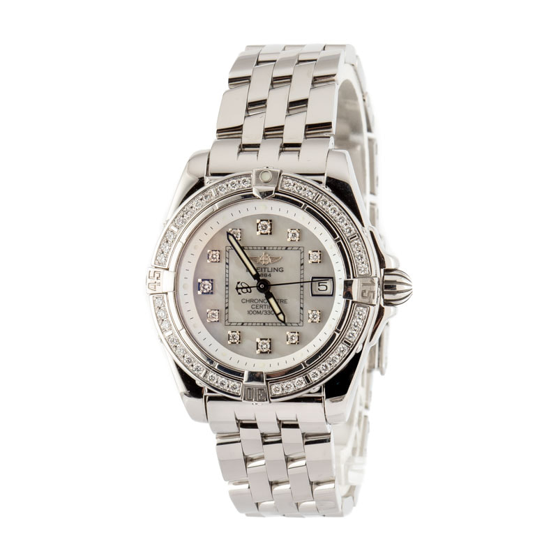 Ladies Breitling Galactic 32 Stainless Steel