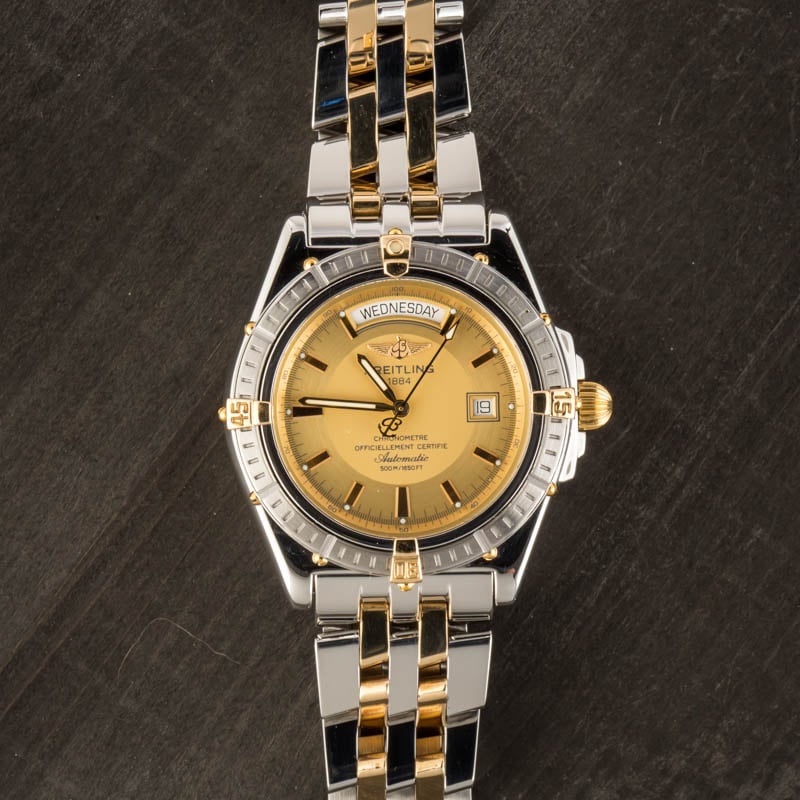 Breitling Headwind Stainless Steel & Yellow Gold
