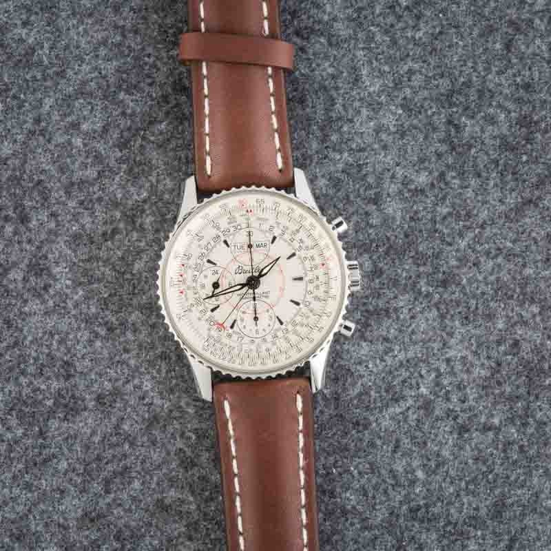 Pre-owned Breitling Navitimer Montbrillant Datora Ref A21330 Stainless Steel