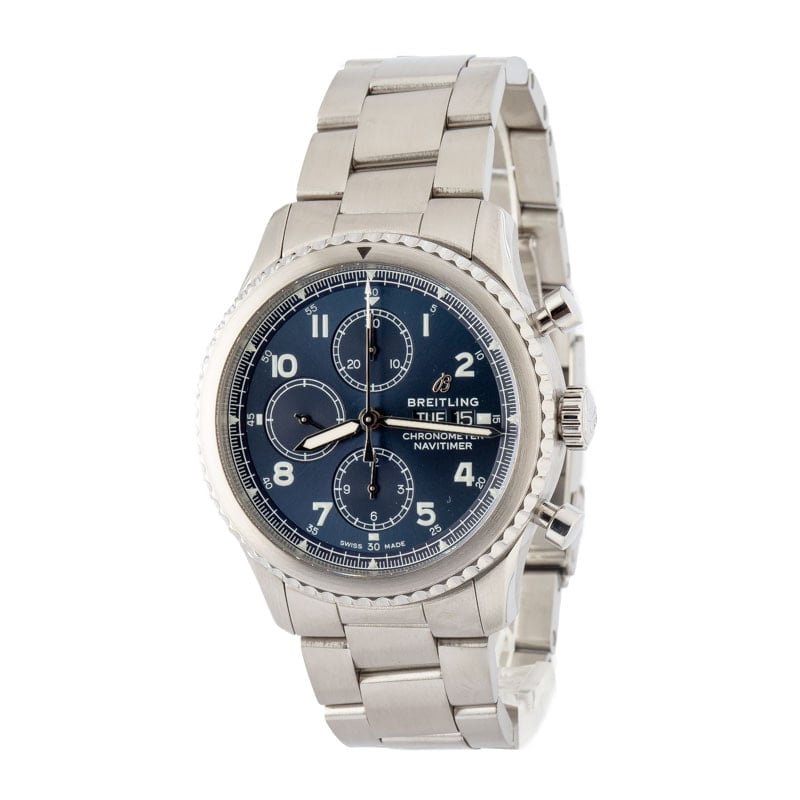 184178 Men's Breitling Navitimer Blue Dial