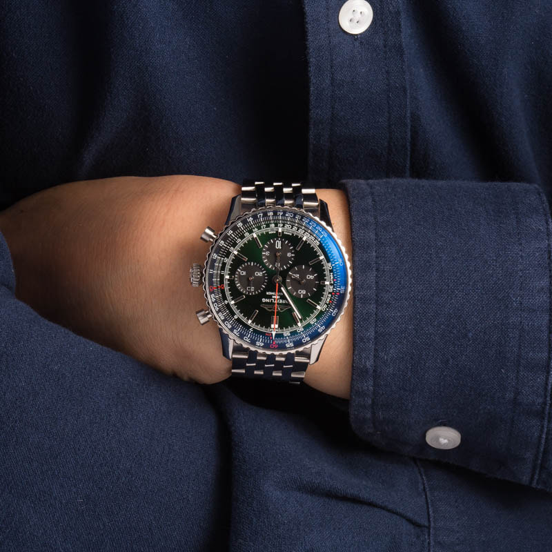 Breitling Navitimer B01 Chronograph 46 Green Dial