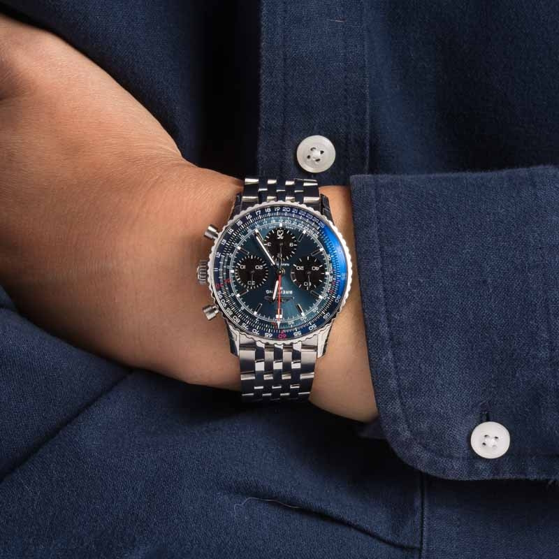 Breitling Navitimer Chronograph Blue Index Dial