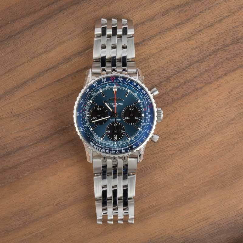 Breitling Navitimer Chronograph Blue Index Dial