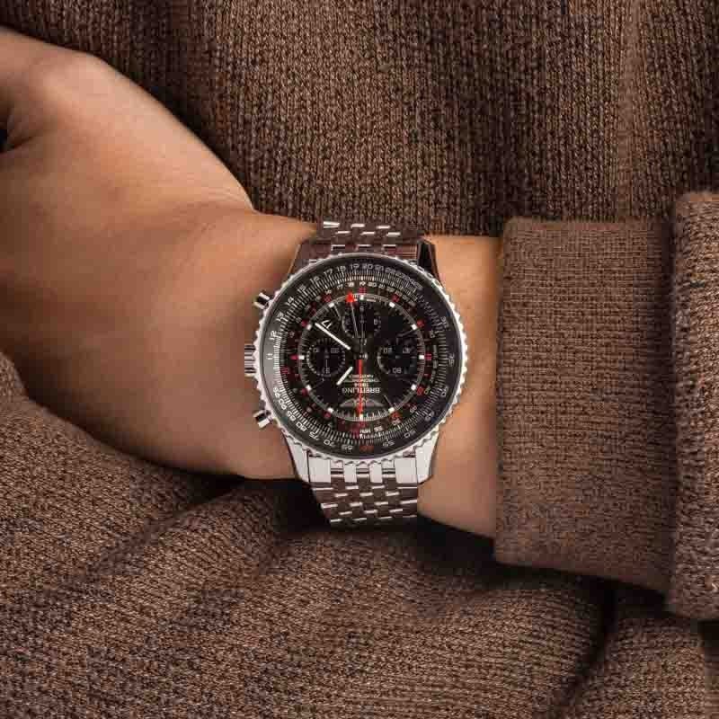 Men's Breitling Navitimer GMT Stainless Steel