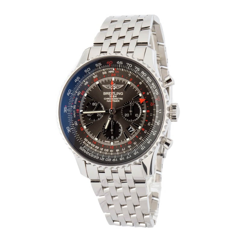 Men's Breitling Navitimer GMT Stainless Steel