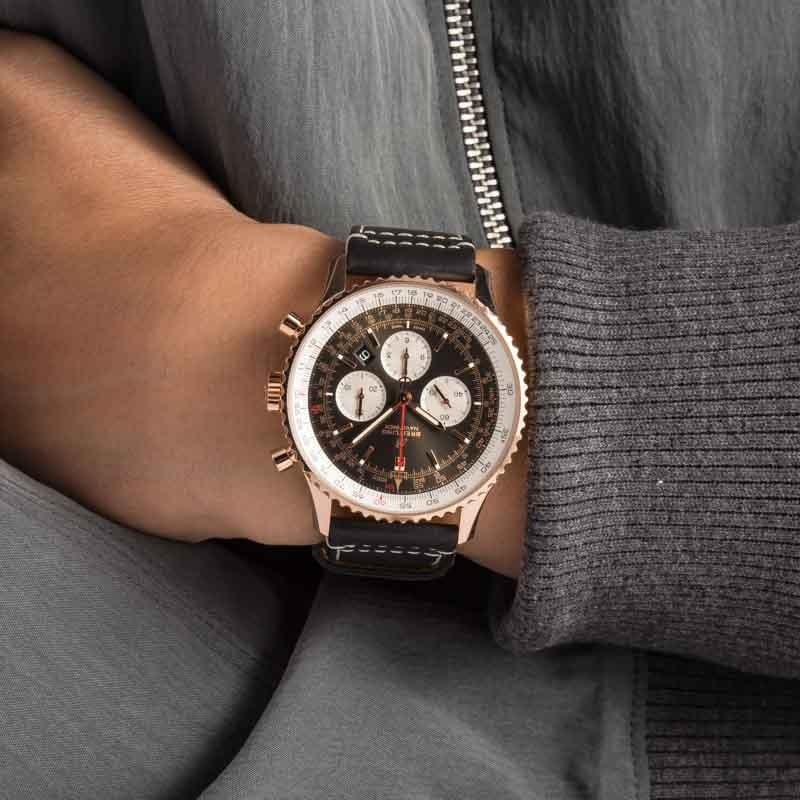 Breitling Navitimer B01 Chronograph 46 18K Red Gold