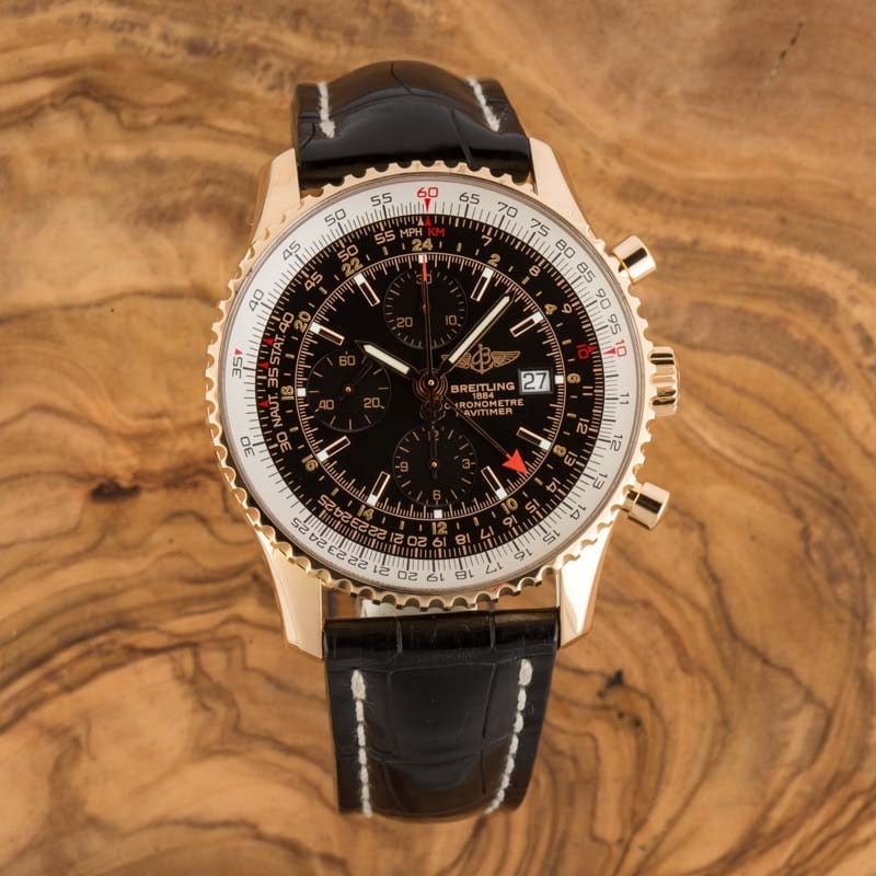 Breitling Navitimer World Chronograph Leather Strap