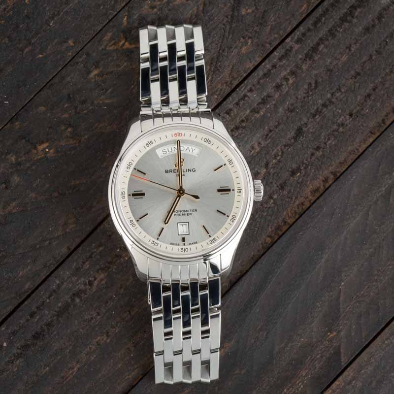 Breitling Premier Automatic Day & Date 40 Silver Dial