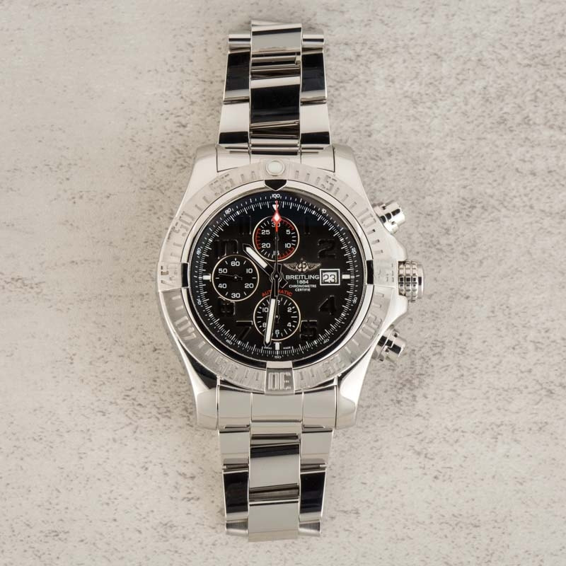 Pre-Owned Breitling Super Avenger II Stainless Steel