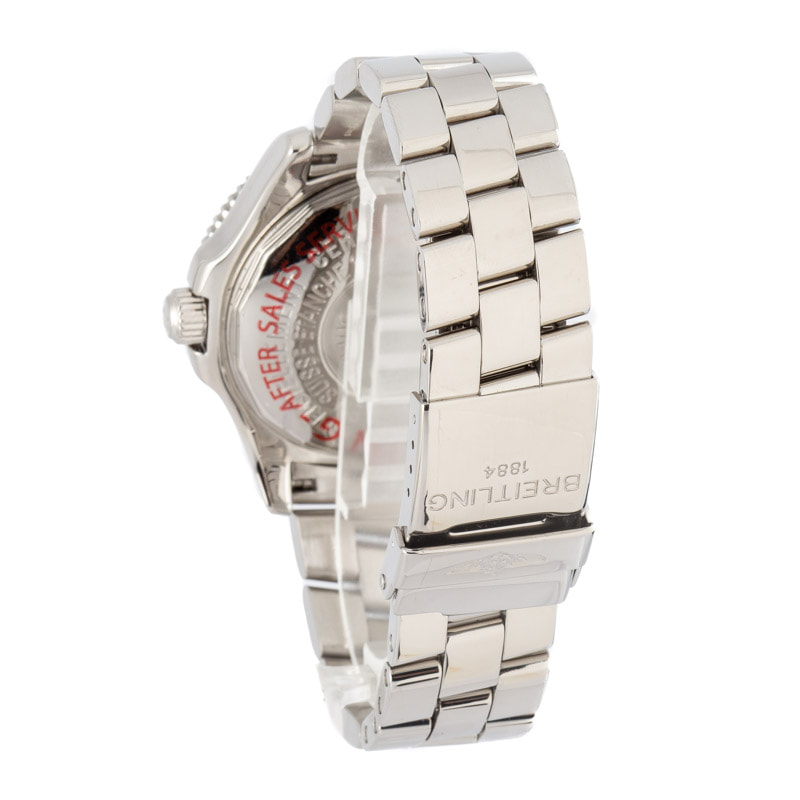 Men's Breitling Superocean Black Arabic Dial