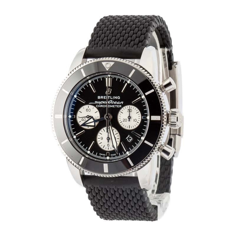 Men's Breitling Superocean Heritage B01 Chronograph 44 Black Dial