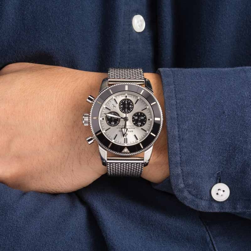 Breitling Superocean Chronograph 44 Silver Dial