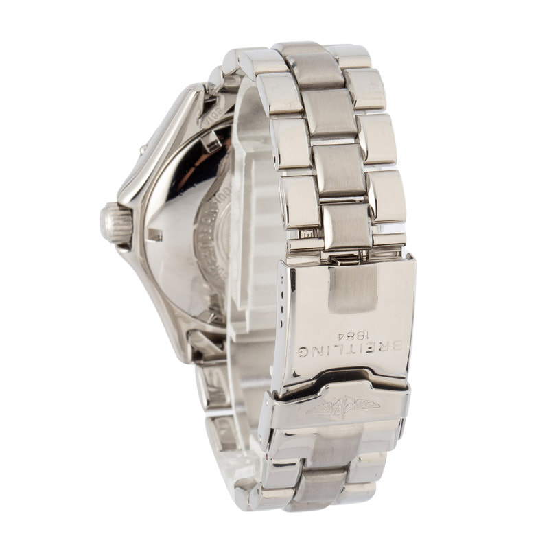 Pre-owned Breitling Superocean Ref A17040 Black Dial