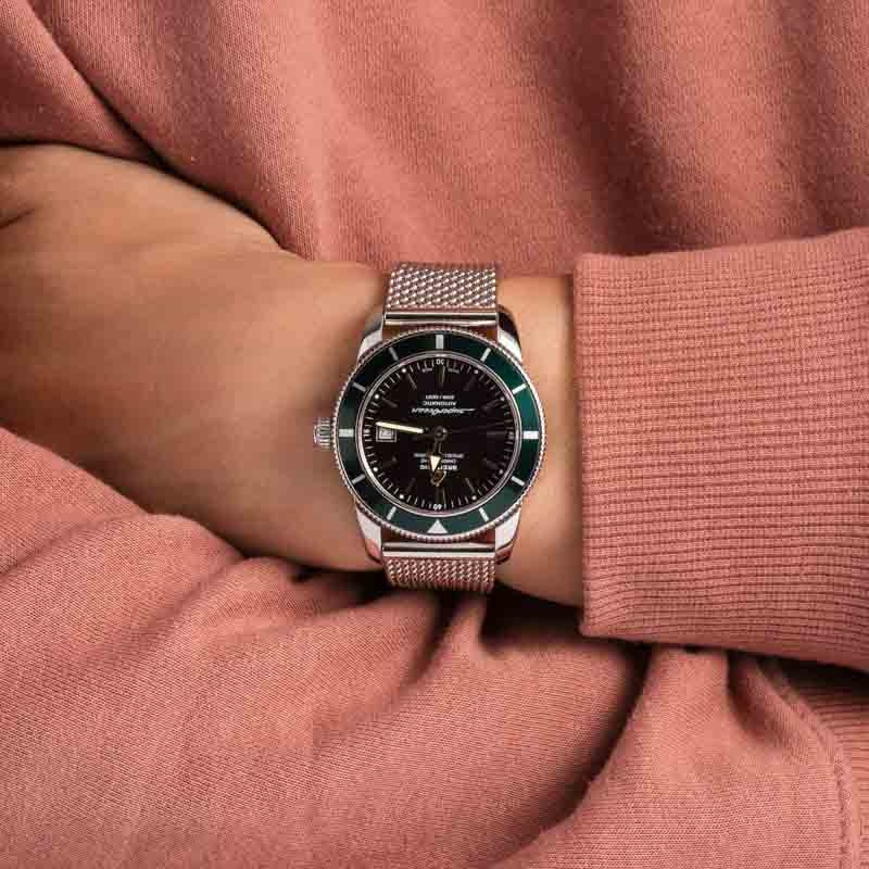 Breitling Superocean Heritage 42 Green Bezel