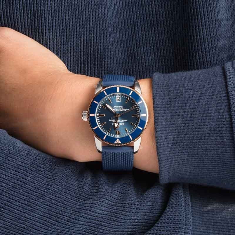 Pre-owned Breitling Superocean Heritage B20 Automatic 42 Blue Dial