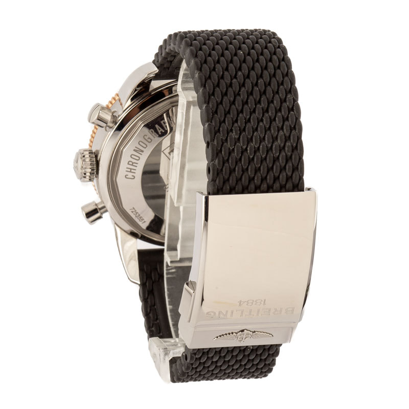 Pre-owned Breitling SuperOcean Heritage Black Dial