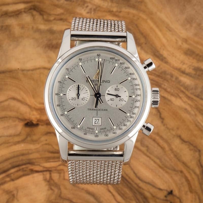 Breitling Transocean Chronograph 38 Stainless Steel