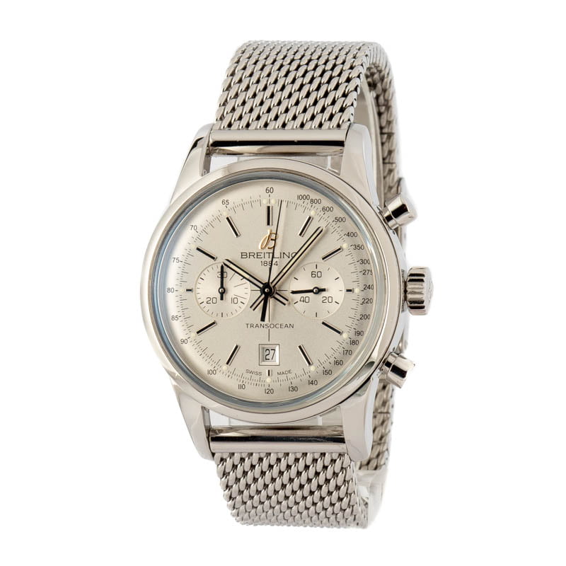 Breitling Transocean Chronograph 38 Stainless Steel