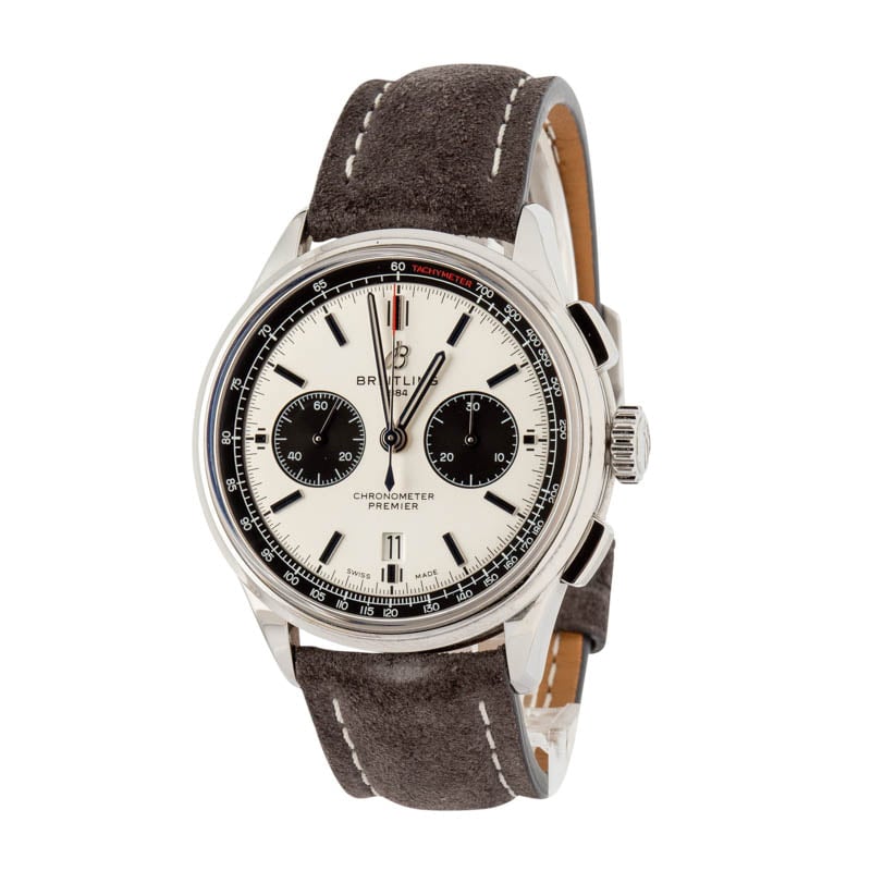 Breitling Premier B01 Ref AB0118 Silver Dial