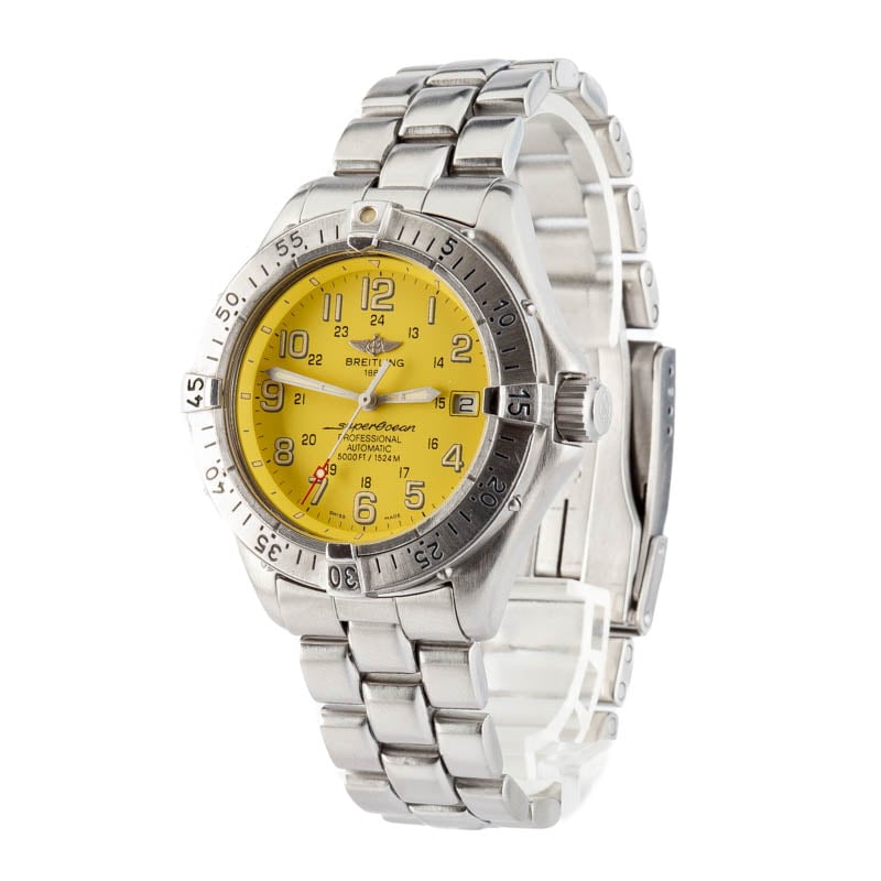 Breitling Superocean Yellow Arabic Dial