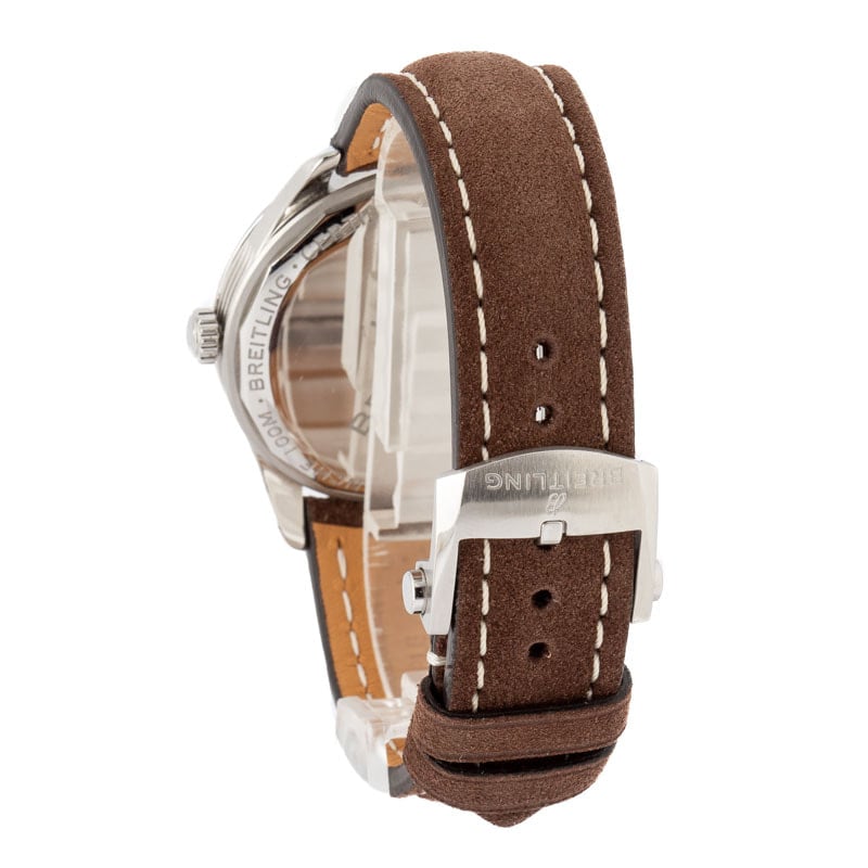 Pre-owned Breitling Premier Automatic Day & Date 40 Silver Dial