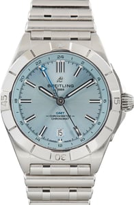 Pre-Owned Breitling Chronomat GMT 40 Ice Blue Dial