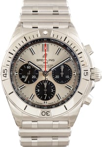 Breitling Silver Dial Chronomat B01 42 Stainless Steel