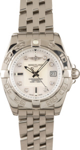 Ladies Breitling Galactic 32 Mother of Pearl Diamond Dial