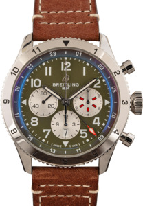 Breitling Super AVI Chronograph Green Dial