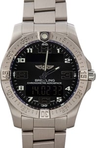 Preowned Breitling Aerospace EVO Titanium Black Dial