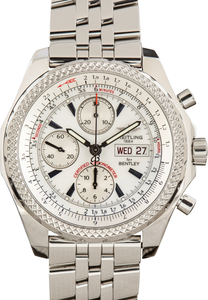Pre-Owned Breitling Bentley GT White Chronograph Dial
