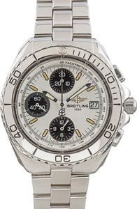 Pre-Owned Breitling Aeromarine Chrono Shark White Dial