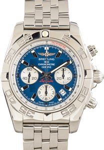 Pre-Owned Breitling Chronomat 44 Blue Dial