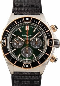 Preowned Breitling Super Chronomat B01 44 Steel & 18k Red Gold